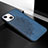 Coque Silicone Motif Fantaisie Souple Couleur Unie Etui Housse S05 pour Apple iPhone 13 Mini Bleu
