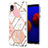 Coque Silicone Motif Fantaisie Souple Couleur Unie Etui Housse Y01B pour Samsung Galaxy A01 Core Rose