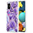 Coque Silicone Motif Fantaisie Souple Couleur Unie Etui Housse Y01B pour Samsung Galaxy A51 4G Violet