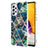 Coque Silicone Motif Fantaisie Souple Couleur Unie Etui Housse Y01B pour Samsung Galaxy A73 5G Vert Nuit