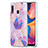 Coque Silicone Motif Fantaisie Souple Couleur Unie Etui Housse Y01B pour Samsung Galaxy M10S Violet Clair