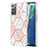 Coque Silicone Motif Fantaisie Souple Couleur Unie Etui Housse Y01B pour Samsung Galaxy Note 20 5G Rose