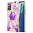 Coque Silicone Motif Fantaisie Souple Couleur Unie Etui Housse Y01B pour Samsung Galaxy Note 20 5G Violet Clair