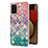 Coque Silicone Motif Fantaisie Souple Couleur Unie Etui Housse Y03B pour Samsung Galaxy A02s Colorful