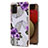Coque Silicone Motif Fantaisie Souple Couleur Unie Etui Housse Y03B pour Samsung Galaxy A02s Violet