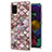 Coque Silicone Motif Fantaisie Souple Couleur Unie Etui Housse Y03B pour Samsung Galaxy A51 4G Marron