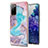 Coque Silicone Motif Fantaisie Souple Couleur Unie Etui Housse Y03B pour Samsung Galaxy S20 FE 5G Bleu