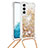 Coque Silicone Motif Fantaisie Souple Couleur Unie Etui Housse Y03B pour Samsung Galaxy S22 Plus 5G Or