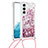 Coque Silicone Motif Fantaisie Souple Couleur Unie Etui Housse Y03B pour Samsung Galaxy S22 Plus 5G Or Rose