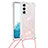 Coque Silicone Motif Fantaisie Souple Couleur Unie Etui Housse Y03B pour Samsung Galaxy S22 Plus 5G Rose