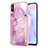Coque Silicone Motif Fantaisie Souple Couleur Unie Etui Housse Y05B pour Xiaomi Redmi 9i Violet Clair