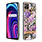 Coque Silicone Motif Fantaisie Souple Couleur Unie Etui Housse Y06B pour Realme C25Y Violet Clair