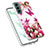 Coque Silicone Motif Fantaisie Souple Couleur Unie Etui Housse Y07B pour Samsung Galaxy S23 5G Rouge