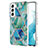 Coque Silicone Motif Fantaisie Souple Couleur Unie Etui Housse Y08B pour Samsung Galaxy S21 FE 5G Vert