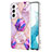 Coque Silicone Motif Fantaisie Souple Couleur Unie Etui Housse Y08B pour Samsung Galaxy S23 5G Violet Clair