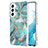 Coque Silicone Motif Fantaisie Souple Couleur Unie Etui Housse Y08B pour Samsung Galaxy S23 Plus 5G Vert Armee