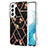 Coque Silicone Motif Fantaisie Souple Couleur Unie Etui Housse Y09B pour Samsung Galaxy S23 5G Noir