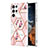 Coque Silicone Motif Fantaisie Souple Couleur Unie Etui Housse Y09B pour Samsung Galaxy S23 Ultra 5G Rose