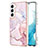Coque Silicone Motif Fantaisie Souple Couleur Unie Etui Housse Y11B pour Samsung Galaxy S22 Plus 5G Rose
