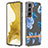 Coque Silicone Motif Fantaisie Souple Couleur Unie Etui Housse Y12B pour Samsung Galaxy S21 5G Bleu