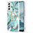Coque Silicone Motif Fantaisie Souple Couleur Unie Etui Housse Y13B pour Samsung Galaxy S22 Plus 5G Petit