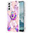 Coque Silicone Motif Fantaisie Souple Couleur Unie Etui Housse Y13B pour Samsung Galaxy S22 Plus 5G Petit