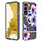 Coque Silicone Motif Fantaisie Souple Couleur Unie Etui Housse Y17B pour Samsung Galaxy S21 Plus 5G Violet