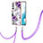 Coque Silicone Motif Fantaisie Souple Couleur Unie Etui Housse Y20B pour Samsung Galaxy S21 5G Violet