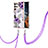 Coque Silicone Motif Fantaisie Souple Couleur Unie Etui Housse Y20B pour Samsung Galaxy S23 Ultra 5G Violet