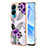 Coque Silicone Motif Fantaisie Souple Couleur Unie Etui Housse YB3 pour Huawei Honor 90 Lite 5G Violet