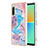 Coque Silicone Motif Fantaisie Souple Couleur Unie Etui Housse YB4 pour Sony Xperia 10 IV Bleu