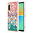 Coque Silicone Motif Fantaisie Souple Couleur Unie Etui Housse YB4 pour Sony Xperia 10 IV Colorful
