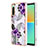 Coque Silicone Motif Fantaisie Souple Couleur Unie Etui Housse YB4 pour Sony Xperia 10 IV Violet