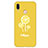 Coque Silicone Motif Fantaisie Souple Couleur Unie Housse Etui S01 pour Huawei Nova 3e Jaune