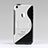 Coque Silicone Transparente Vague S-Line avec Bequille pour Apple iPhone 5C Noir