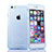 Coque Transparente Integrale Silicone Souple Portefeuille pour Apple iPhone 6S Plus Bleu