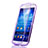 Coque Transparente Integrale Silicone Souple Portefeuille pour Samsung Galaxy S4 i9500 i9505 Violet Petit