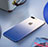 Coque Transparente Rigide Degrade pour Apple iPhone 8 Plus Bleu Petit
