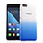 Coque Transparente Rigide Degrade pour Huawei Honor 4X Bleu