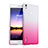 Coque Transparente Rigide Degrade pour Huawei P7 Dual SIM Rose