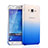 Coque Transparente Rigide Degrade pour Samsung Galaxy J7 SM-J700F J700H Bleu