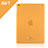 Coque Ultra Fine Mat Rigide Transparente pour Apple iPad Air Orange