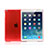 Coque Ultra Fine Mat Rigide Transparente pour Apple iPad Mini Rouge