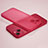 Coque Ultra Fine Plastique Rigide Etui Housse Transparente U02 pour Apple iPhone 15 Plus Rouge