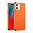 Coque Ultra Fine Silicone Souple 360 Degres Housse Etui C03 pour Apple iPhone 12 Mini Orange