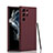 Coque Ultra Fine Silicone Souple 360 Degres Housse Etui D02 pour Samsung Galaxy S22 Ultra 5G Vin Rouge