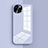 Coque Ultra Fine Silicone Souple 360 Degres Housse Etui G01 pour Apple iPhone 13 Mini Bleu Ciel