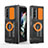 Coque Ultra Fine Silicone Souple 360 Degres Housse Etui MJ1 pour Samsung Galaxy Z Fold4 5G Orange
