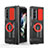 Coque Ultra Fine Silicone Souple 360 Degres Housse Etui MJ1 pour Samsung Galaxy Z Fold4 5G Rouge