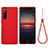 Coque Ultra Fine Silicone Souple 360 Degres Housse Etui S01 pour Sony Xperia 10 III Lite Rouge